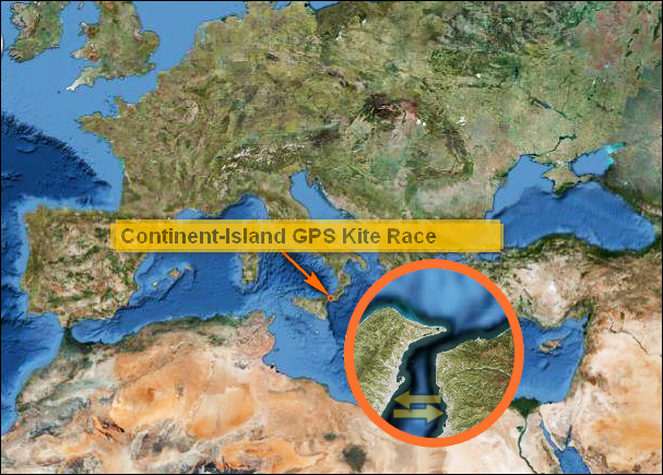Continent-Island GPS Race Location